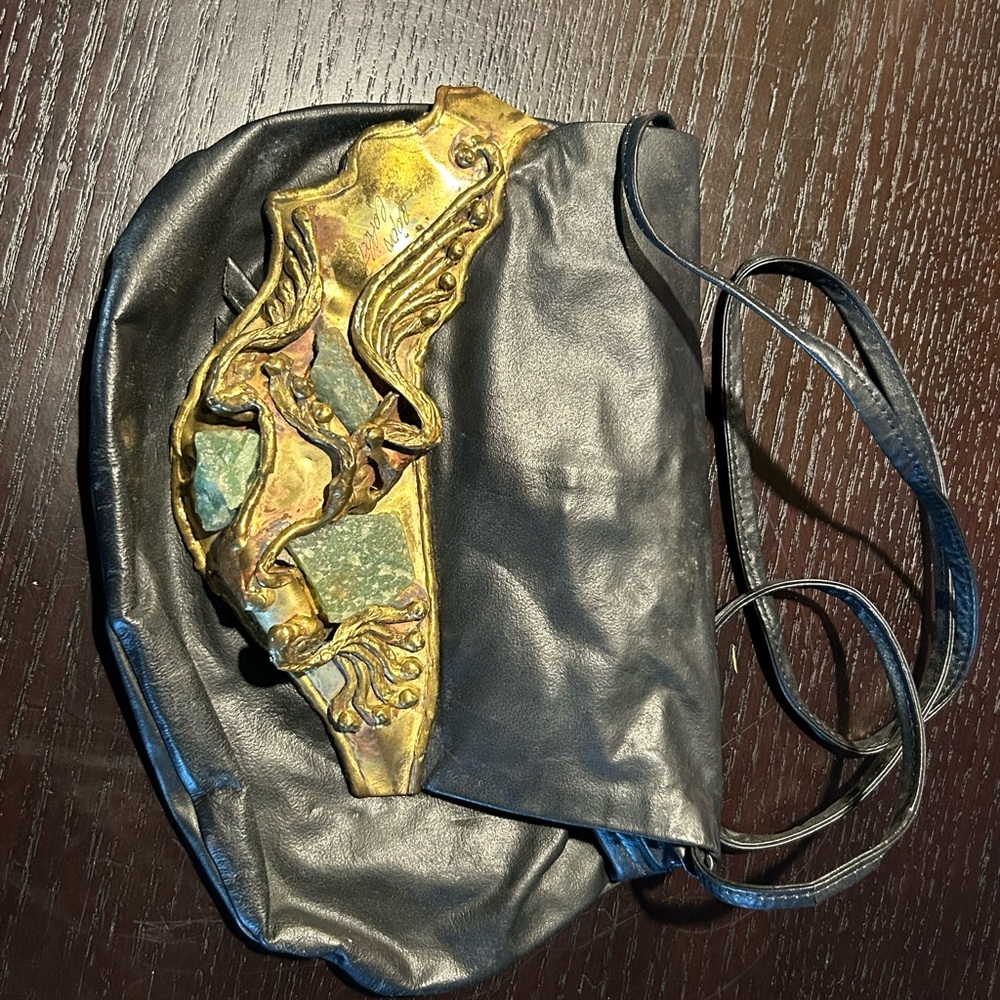 Black and Gold Artistic Women's Bag